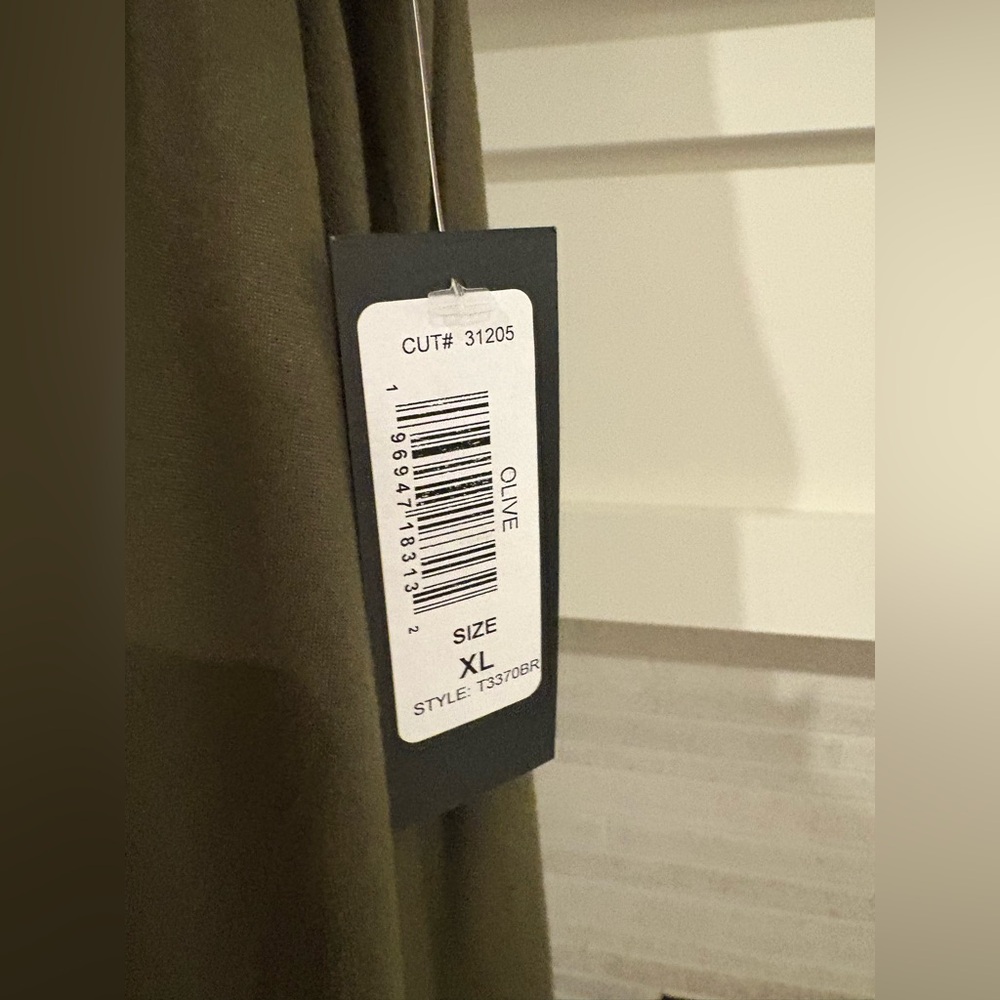 NWT Tiana B. Olive Green Shark Bite Swing Dress - Size XL - Picture 5 of 9
